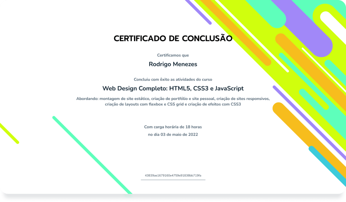 Certificado de Conclusão